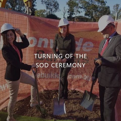 Turning of the sod ceremony